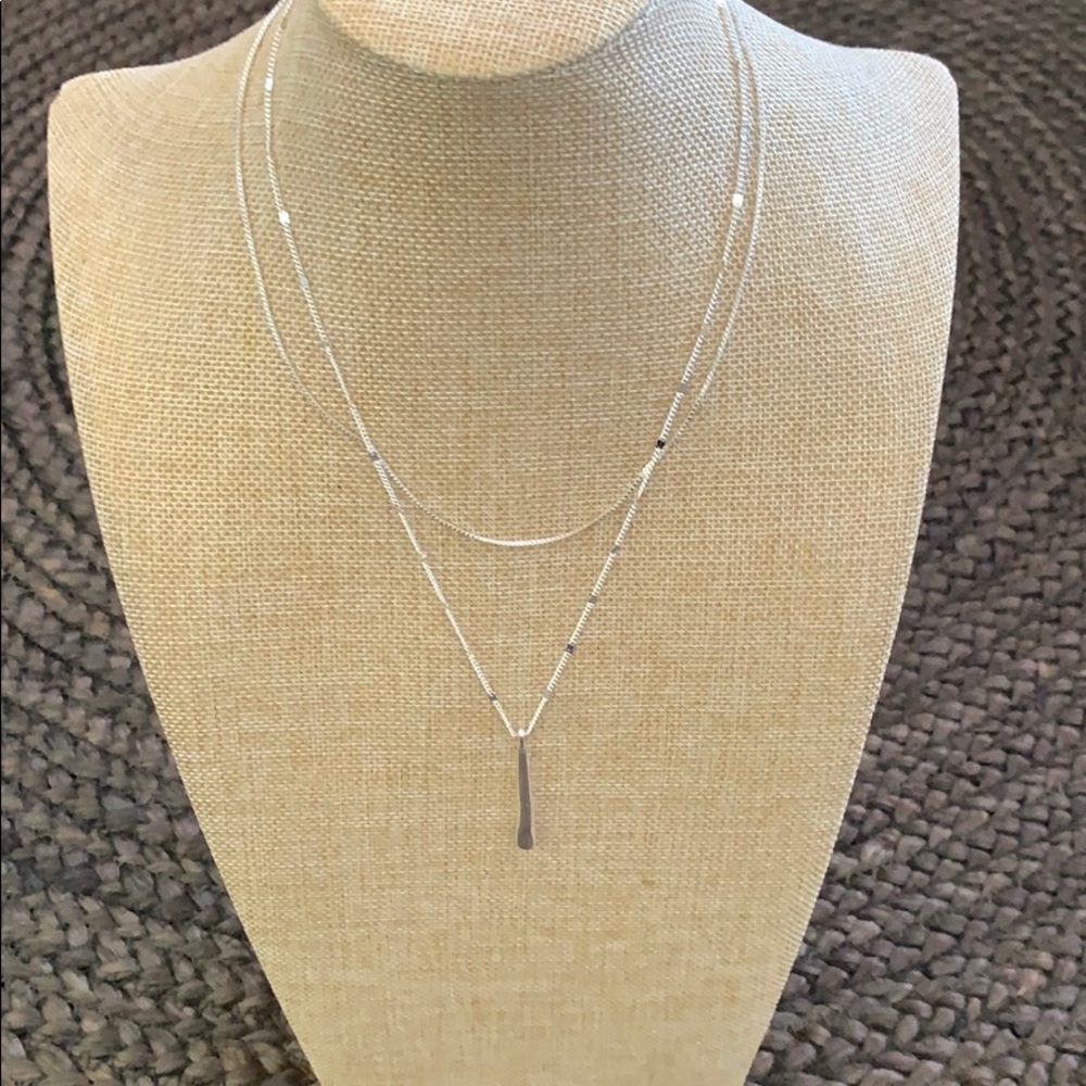 Jenny Bird silver layer necklace